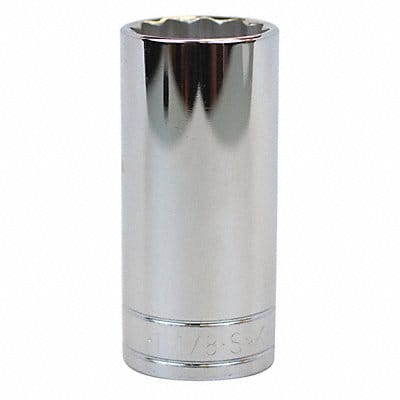 Socket Steel Chrome 1 1/8 in