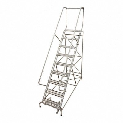 Rolling Ladder Steel 192In. H. Gray