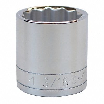 Socket Steel Chrome 1 3/16 in