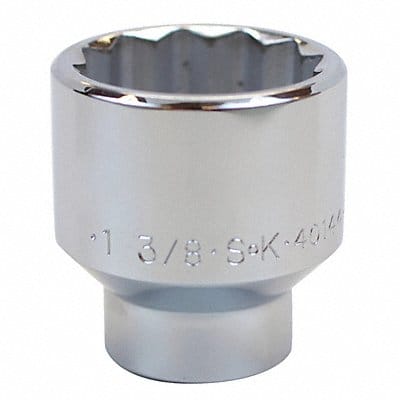 Socket Steel Chrome 1 3/8 in