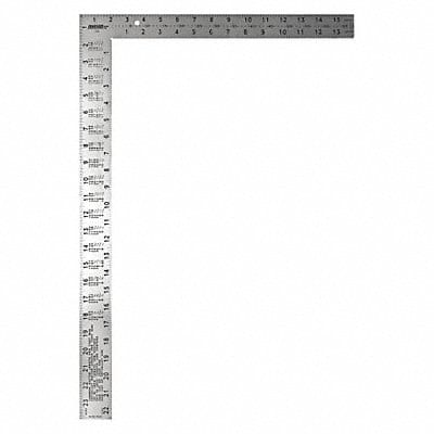 Framing Square 24 x2 in 1/8 to 1/16 Grad