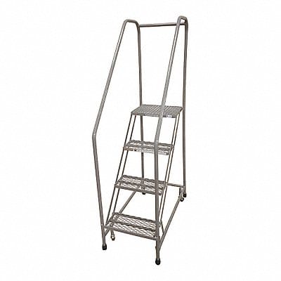 Rolling Ladder Steel 70In. H. Gray