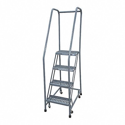 Rolling Ladder Steel 70In. H. Gray