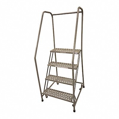 Rolling Ladder Steel 70In. H. Gray