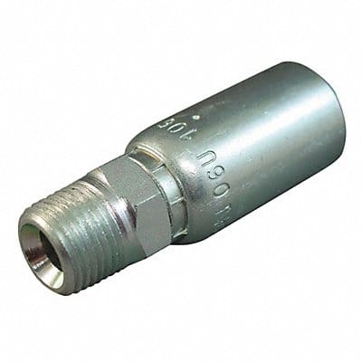 Crimp Fitting 3/8 I.D. 1/4 M NPTF PK2