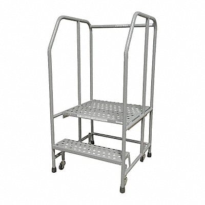 Rolling Ladder Steel 50In. H. Gray