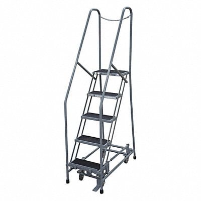 Rolling Ladder Steel 80In. H. Gray