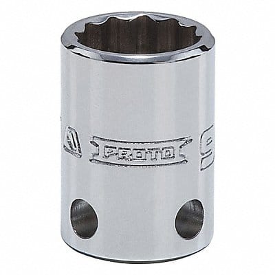 Socket Steel Chrome 9/16 in