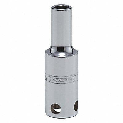 Socket Steel Chrome 1/4 in