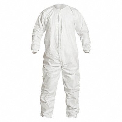 Coveralls S White Spunbonded PE PK25