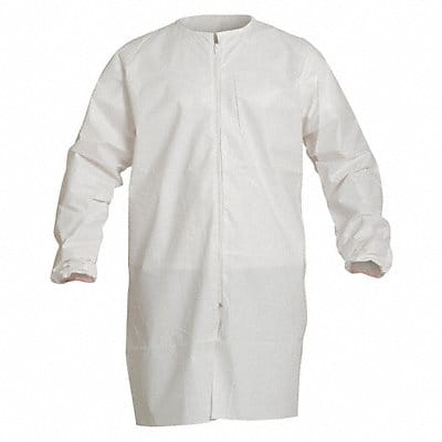 Cleanroom Frock White Zipper 4XL PK30