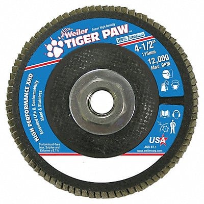 H7345 Fiber Disc 4 1/2 in Dia 5/8in Arbor