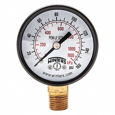 J1379 Gauge Pressure 0 to 160 psi 2 in