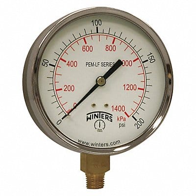 K4524 Gauge Pressure 0 to 200 psi 4 in