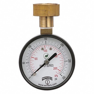 K4555 Water Test Gauge 2.5 in 0 to 300 psi