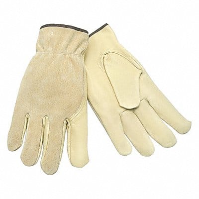 Leather Gloves Beige L PR