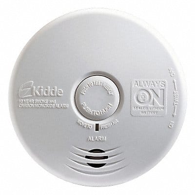 CO2 Smoke Alarm 3V Alkaline