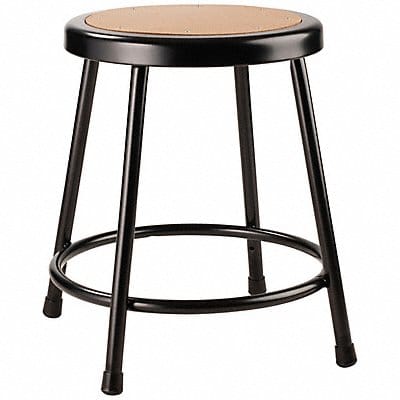 Round Stool Welded Tube Leg Black 19 H