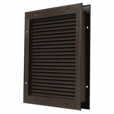 Louver No Vision Dk Bronze 12 x 12