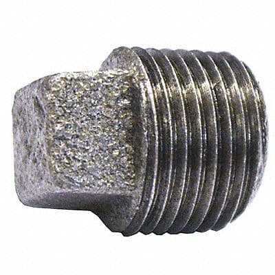 Galvanized Square Head Plug 1/2 In