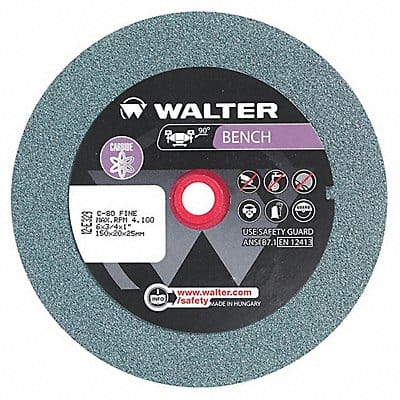 Grinding Wheel T1 6 x3/4 x1 80g Fine