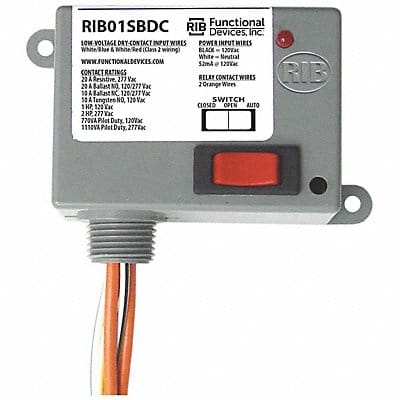 Enclosed Relay 20A SPST Override