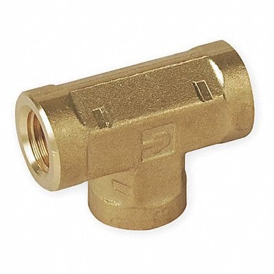 Female Tee Brass 1/8 in Pipe Size NPT