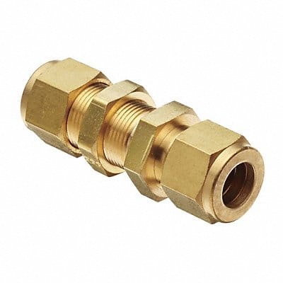 Bulkhead Connector Brass A-LOKxM 1/8In