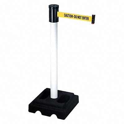 Barrier Post with Belt 40 in H 15 ft L