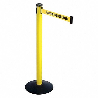 Barrier Post with Belt 40 in H Sloped