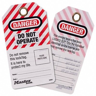 Photo ID Danger Tags PK12