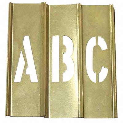 Stencil Letters Kit 2 in Brass 33PCS