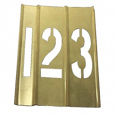 Number Stencils Brass 15PCS