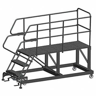 Roll Work Platform Steel Single 30 In.H