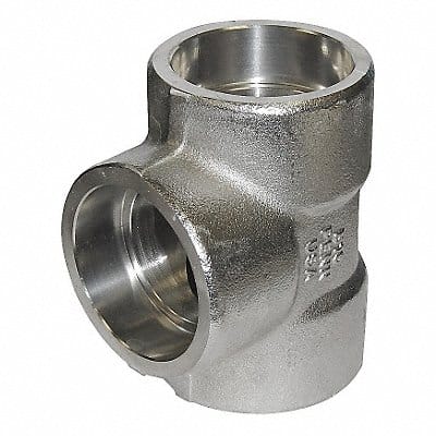 Tee 316/316L SS 1 in Pipe Size Socket