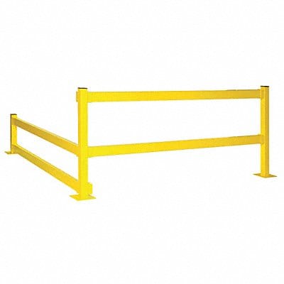 Inline Post 11 ga. Steel Lift-Out Yellow