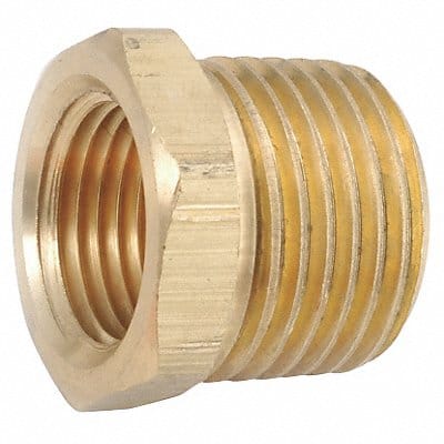 Hex Bushing Brass 1/2 x 1/8 in NPT