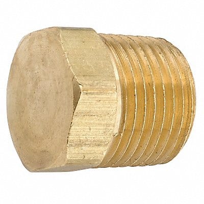 Hex Head Plug Brass 1/4 Pipe Size MNPT