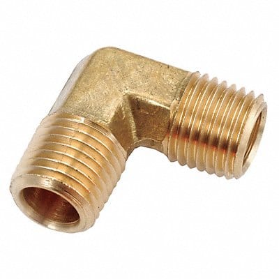 90 Elbow Brass 1/2 in Pipe Size MNPT