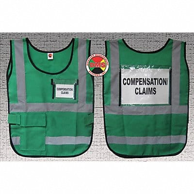 H6445 Safety Vest Green Legend Insert Univsl