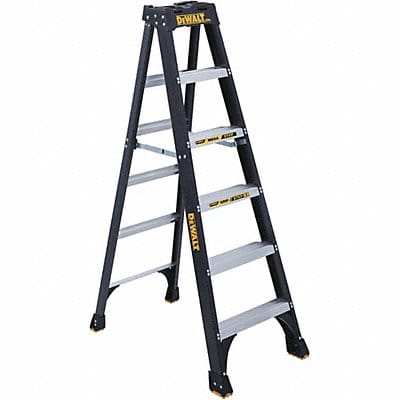 Stepladder Fiberglass 6 ft H 300 lb Cap