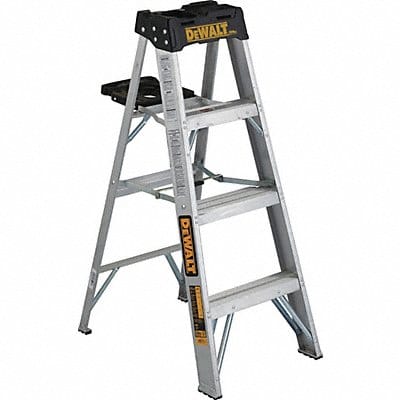 Stepladder Aluminum 4 ft H 300 lb Cap.