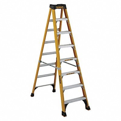 Stepladder Fiberglass 8 ft H 375 lb Cap