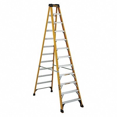 Stepladder Fiberglass 12 ft H 375 lb.Cap