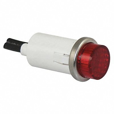 Raised Indicator Light Red 120V