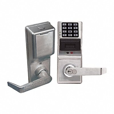 Electronic Lock Satin Chrome 12 Button