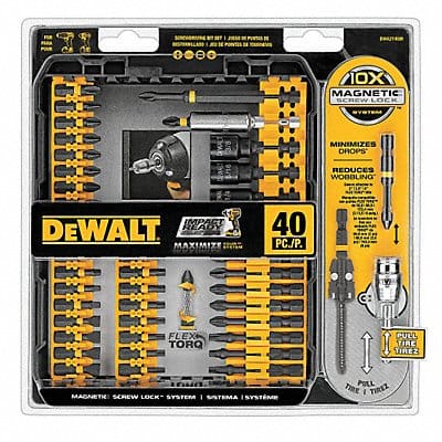 Screwdriver Bit Set 40 Pieces 1/4 Shank