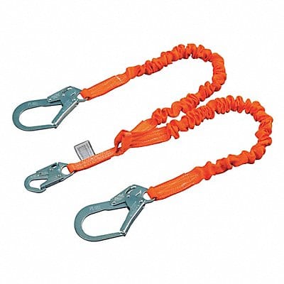 Shock-Absorbing Lanyard Orange