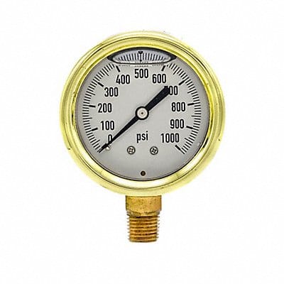 Pressure Gauge 1/4 in NPT 2-1/2 in