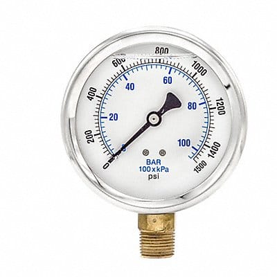 H8403 Pressure Gauge Liquid 4 in 1500 psi